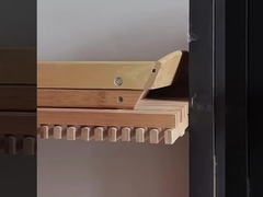 Customized Versatile Wooden Wine Bottle Display Stands Rotating Wooden Shelf Wooden Display Rack