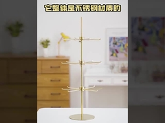 Stainless Steel 360 Rotating Metal Retail Earrings Necklaces Bracelets Jewelry Display Stands