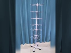 Custom Floor Standing Portable Spinning Multi-Tier Wire POP Display Rack With Hook