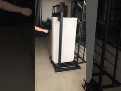 Custom Large Mosaics Tile Slab Sliding-out Display Stand Rack In Single or Double Sides