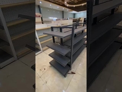 Customized Metal Supermarket Shelves Display Rack For Grocery Display