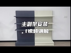 Retail 730 x 410 x 1300 mm Metal Gondola Shelving One Side Starter Units Display Rack