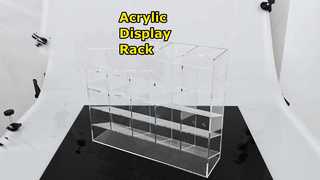 Customized Acrylic Storage Rack Nine-grid Acrylic Display box for Figurines and Cosmetics Badge Disp