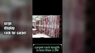 Customized Flip-page Double-sided Metal Carpet Display Stand Rack