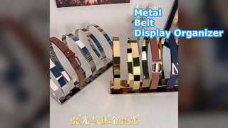 5pcs Custom Metal Retail Display Rack 770mm Belt And Tie Rack Belt Organizer